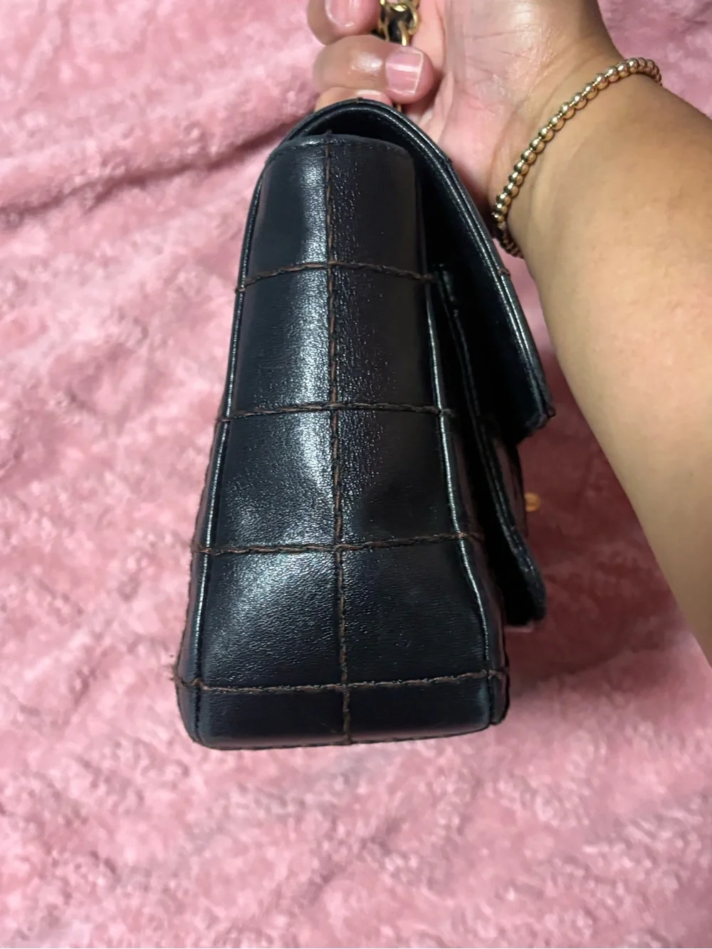 Chanel Choco Bag Flapwith Gold Chain